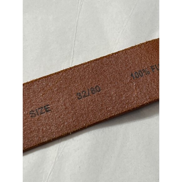 Levis Mens Brown Leather Belt Size 32 - Picture 6 of 8